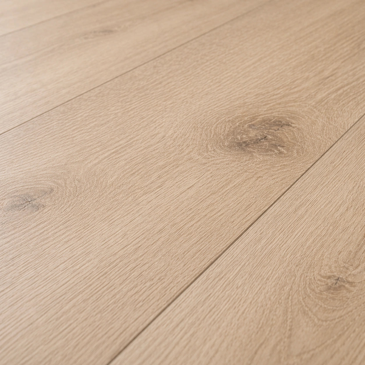 Nordic Oak rigid core SPC flooring plank overhead view, waterproof light oak LVT flooring UK