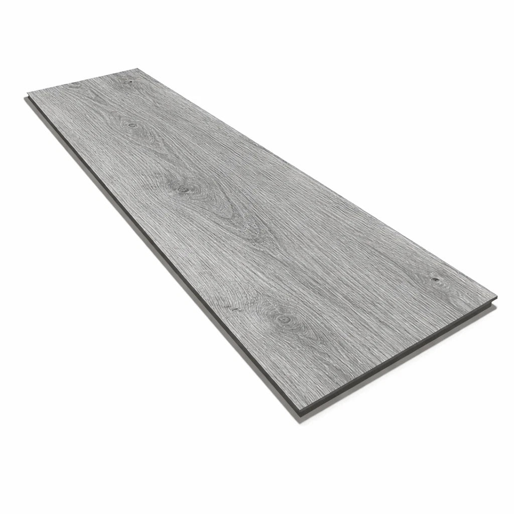 Elba Luxe Grey Oak LVT flooring single plank, click vinyl flooring with integrated underlay